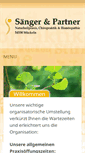 Mobile Screenshot of naturheilpraxis-saenger.de